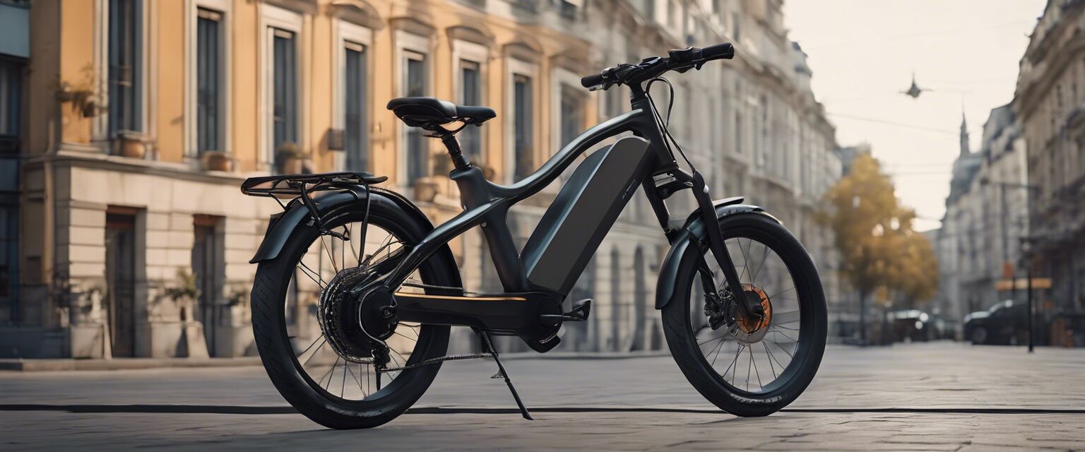 Electric Bike in City