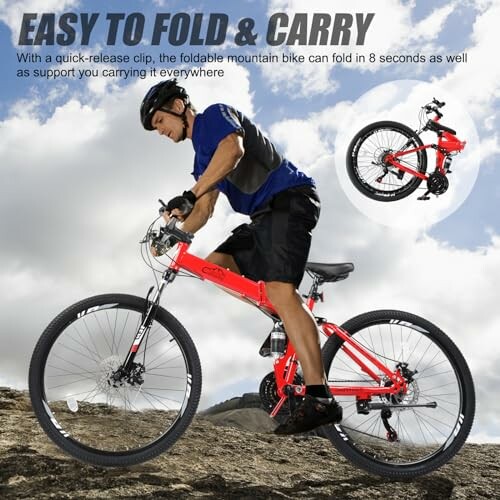 Ktaxon Folding Mountain Bike