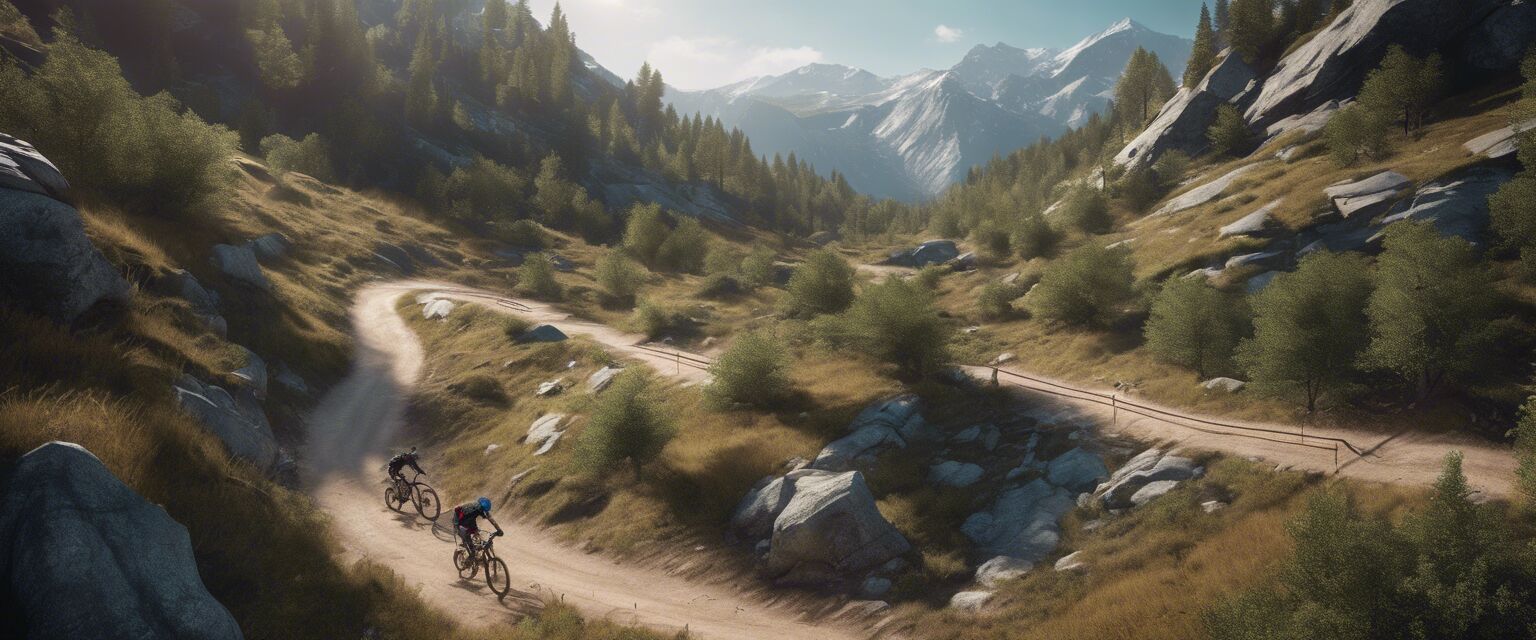 Mountain bike trail map